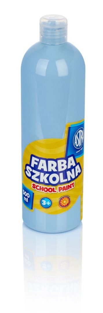 Farby plakatowe kolor: błękitny 500ml 1 kolor. Astra