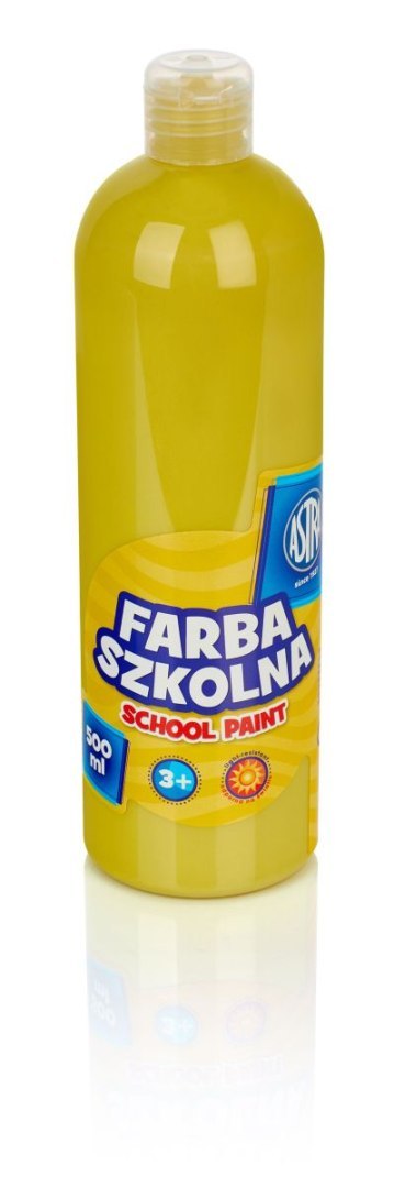 Farby plakatowe kolor: żółty 500ml 1 kolor. Astra