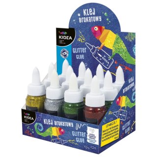 Klej w płynie brokatowy 50ml Kidea (KB50KAD)