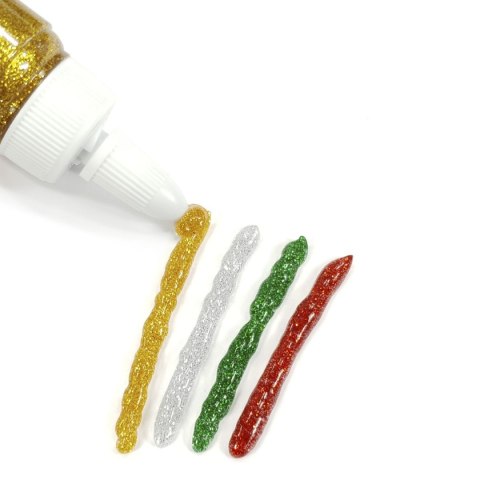 Klej w płynie brokatowy 50ml Kidea (KB50KAD)