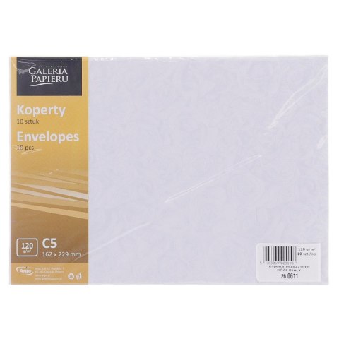 Koperta róże biały k C5 biała [mm:] 162x229 Galeria Papieru (280611) 10 sztuk