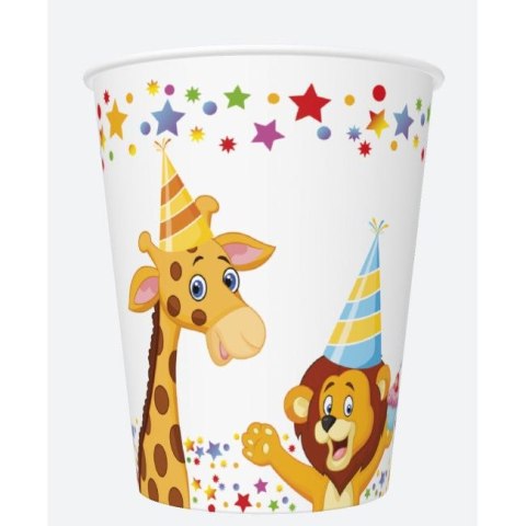 Kubek jednorazowy daisy papier 250ml Pol-mak (01)