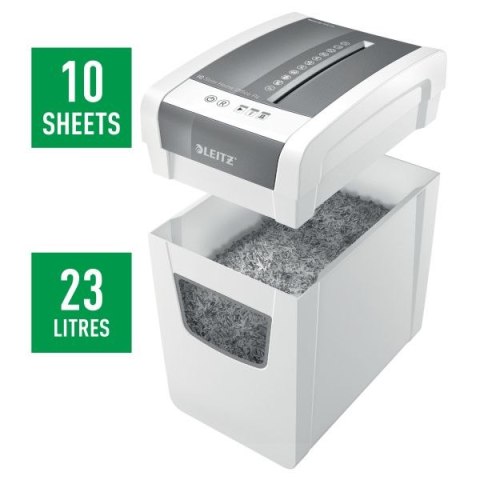 Niszczarka Home Office Slim P4 szara Leitz (80010000)