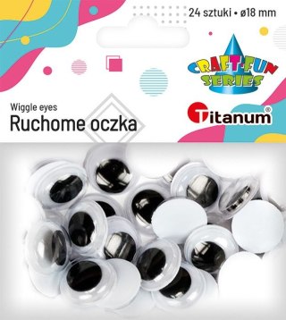 Oczka Craft-Fun Series 18mm 24 szt Titanum
