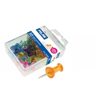 Pinezki beczułki kolor: mix 30 szt Milan (80086)