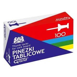 Pinezki tablicowe kolor: mix 100 szt Grand (110-1655)