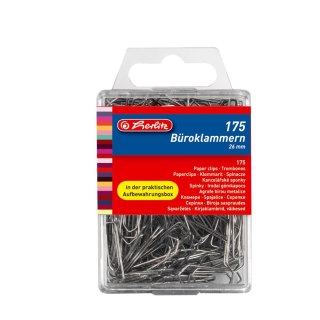 Spinacze okrągły 8760803 26mm 175 szt Herlitz (300010456)