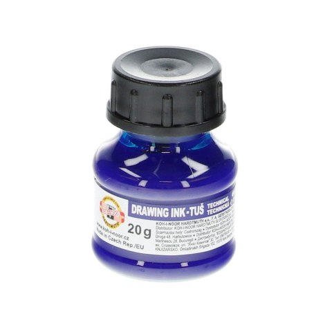 Tusz kreślarski kolor: niebieski 20ml Koh-I-Noor