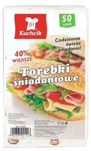 Worki do żywności torebka papierowa 50 szt [mm:] 210x120 Kucharek