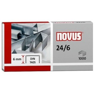 Zszywki 24/6 1000 szt Novus