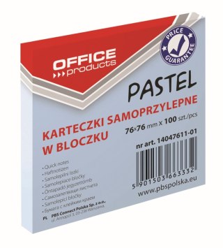 Notes samoprzylepny (karteczki) pastel [mm:] 76x76 Office Products (14047611-01)