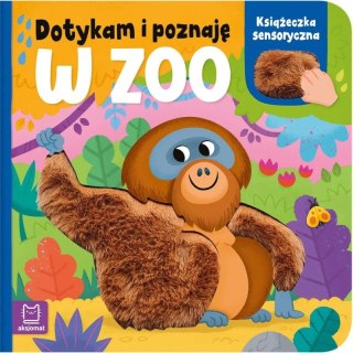 Książka dla dzieci W zoo.. Książeczka sensoryczna Aksjomat
