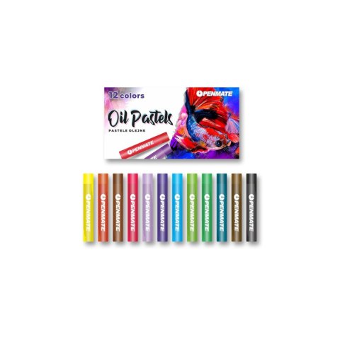 Pastele olejne 12 kol. Penmate (TT6059)