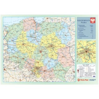 Podkład na biurko PODKŁAD Z MAPĄ POLSKI NA PIANCE Panta Plast (0318-0094-99)