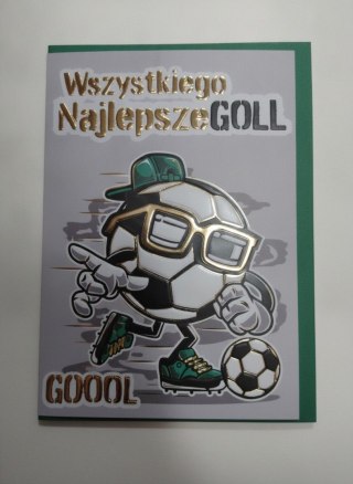 Kartka składana A5 A5 PIŁKA NA NOGACH Henry (5908451986100)