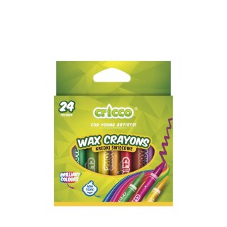 Kredki świecowe 24 kolorów 24 kol. Cricco (CR341K24)