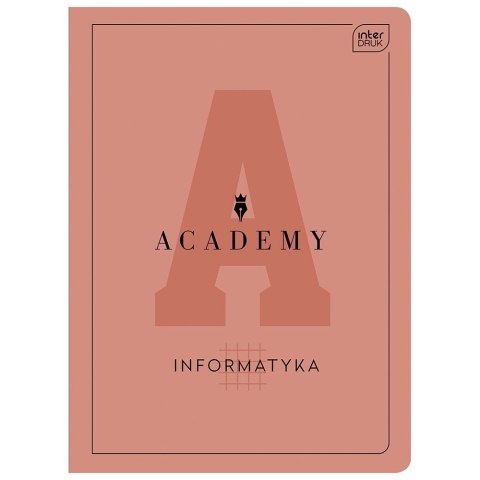 Zeszyt tematyczny A5 ACADEMY Hybrid INFORMATYKA 60k. 90g krata Interdruk (ZE60#MATACAH))