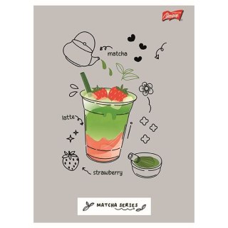 Zeszyt A5 Matcha Mood 32k. 70g krata Unipap