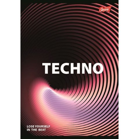 Zeszyt A5 Sound Waves 60k. 70g krata Unipap