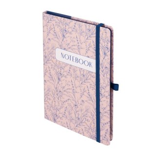 Notes (notatnik) A5 BOTANICAL Kwiatowy krata Antra (kratka)
