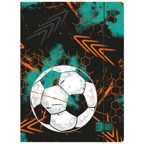 Teczka kartonowa na gumkę Turbo Kick A4 czarny 300g Unipap