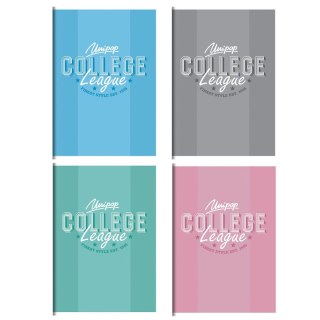 Zeszyt A4 COLLEGE PREP 32k. 90g linia kolor Unipap