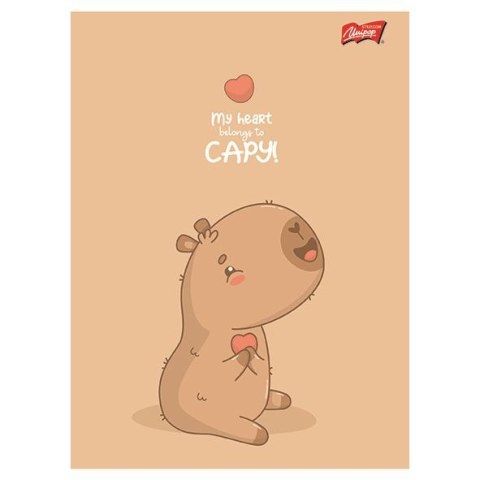 Zeszyt A5 Capy Style 16k. 70g krata Unipap