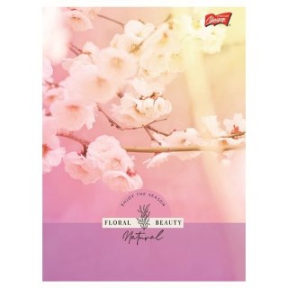 Zeszyt A5 Floral Beauty 60k. 70g krata Unipap