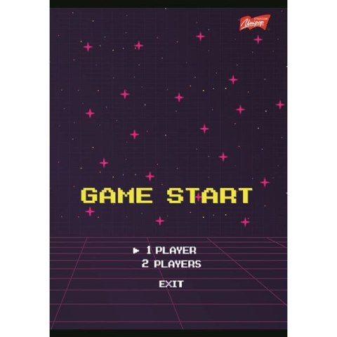 Zeszyt A5 PIXEL UNIVERSE 16k. 70g podwójna linia kolor Unipap