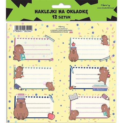 Naklejka na zeszyt KAPIBARA Henry (5908451982942)