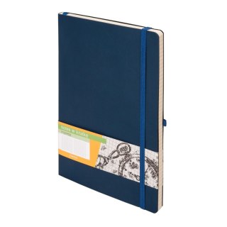 Notes (notatnik) IMPRESJA 80g A5 96k. krata Antra (granatowy)