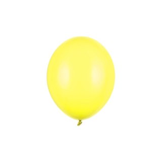 Balon gumowy pastelowy 100 szt cytrynowy 270mm 12cal Partydeco (SB12P-084)