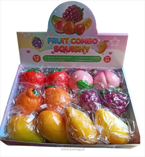 Gniotek SQUISHY OWOCE MIX Bemag (SK-8105)