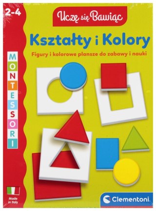 Gra edukacyjna UCZĘ SIĘ BAWIĄC KSZTAŁTY I KOLORY Clementoni (50429)