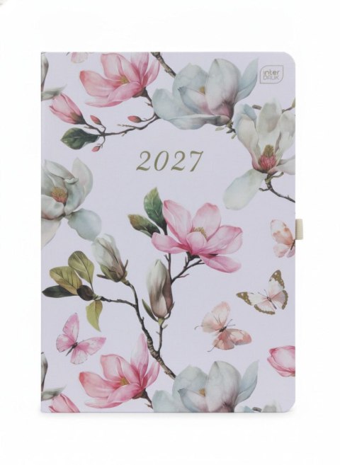 Kalendarz książkowy (terminarz) METALIC MAGNOLIA B5 Interdruk (192)