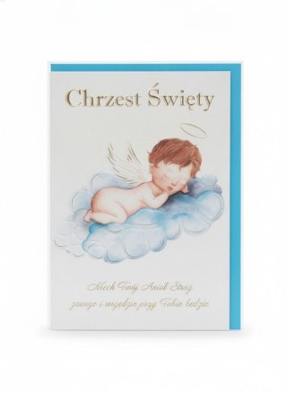 Kartka składana A5 A5 CHRZEST ŚPIĄCY ANIOŁEK Henry (5908451986049)