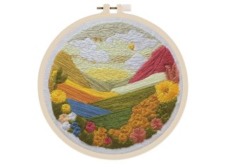 Zestaw kreatywny Craft-Fun Series Zestaw do haftowania - widok góry i pola Titanum (11LC1213)