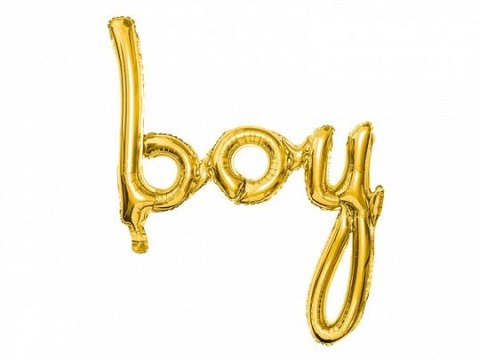 Balon foliowy Boy, złoty, 63,5x74cm Partydeco (FB44M-019)