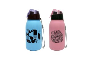 Bidon plastikowy różowy i niebieski 470ml Beniamin (0562)