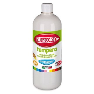 Farba tempera 1L Gluten Free kolor: biały 1000ml Fibracolor