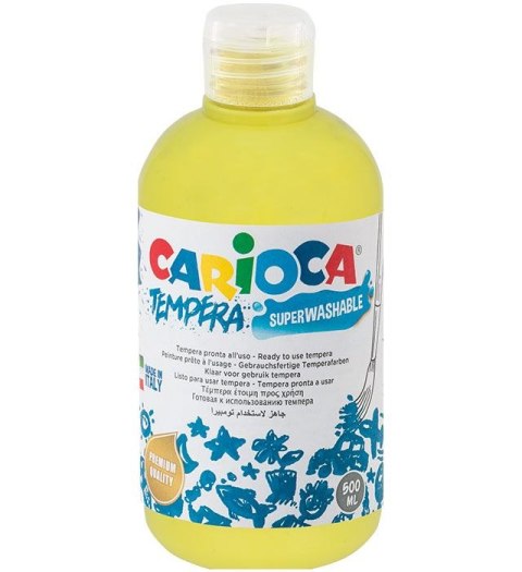 Farba tempera kolor: cytrynowy 500ml 1 kolor. Carioca (170-2713)