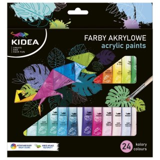 Farby akwarelowe 6ml 24 kolor. Kidea (FAA24KA)