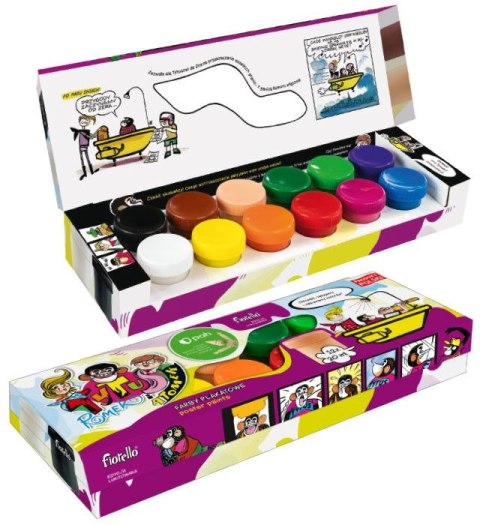 Farby plakatowe Tytus Romek I Atomek kolor: mix 20ml 12 kolor. Fiorello (170-2724)