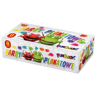 Farby plakatowe kolor: mix 20ml 8 kolor. Fun&Joy (FJ-008)