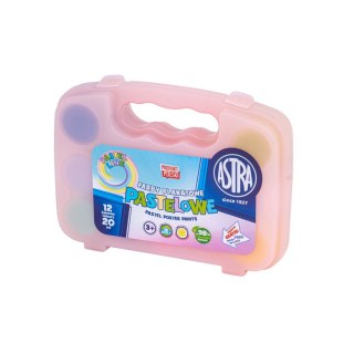 Farby plakatowe walizka pastel kolor: mix 20ml 12 kolor. Astra (301122007)