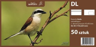 Koperta OKP DL biała okno prawe [mm:] 110x220 A&G Koperty 50 sztuk