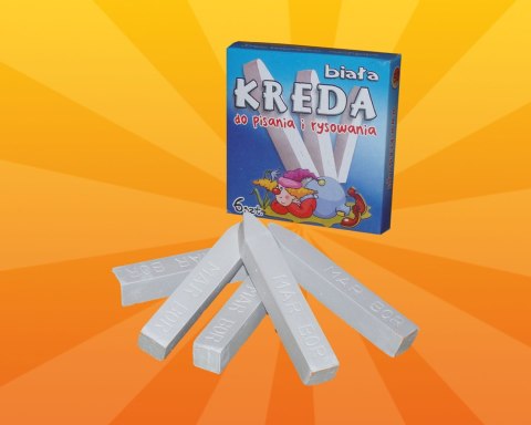 Kreda B2 kolor: biała 6 szt Mar-Bor