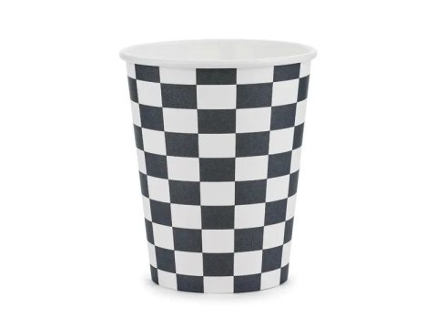 Kubek jednorazowy szachownica papier 220ml Partydeco (KPP74-EU1)