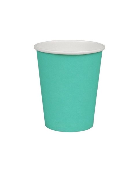 Kubek jednorazowy turkusowy papierowy papier 250ml (nd) (132666)