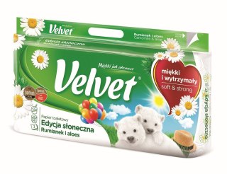 Papier toaletowy Naturalnie Pielęgnujący Rumianek A8 kolor: biały 8 szt Velvet